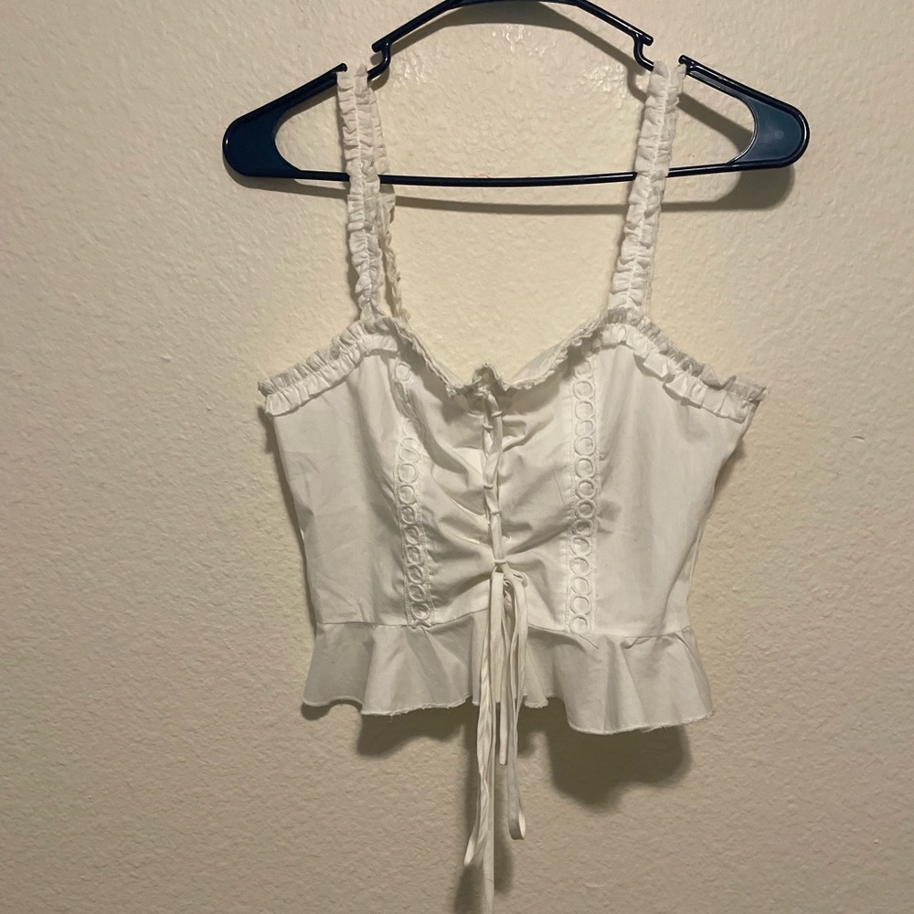 Pretty Little Thing White Tank Top